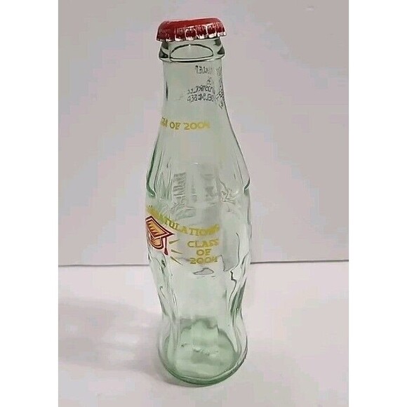 CONGRATULATION Class of 2004 Graduation Coca-Cola Coke Bottle - empty 8 FL OZ. - Picture 3 of 11